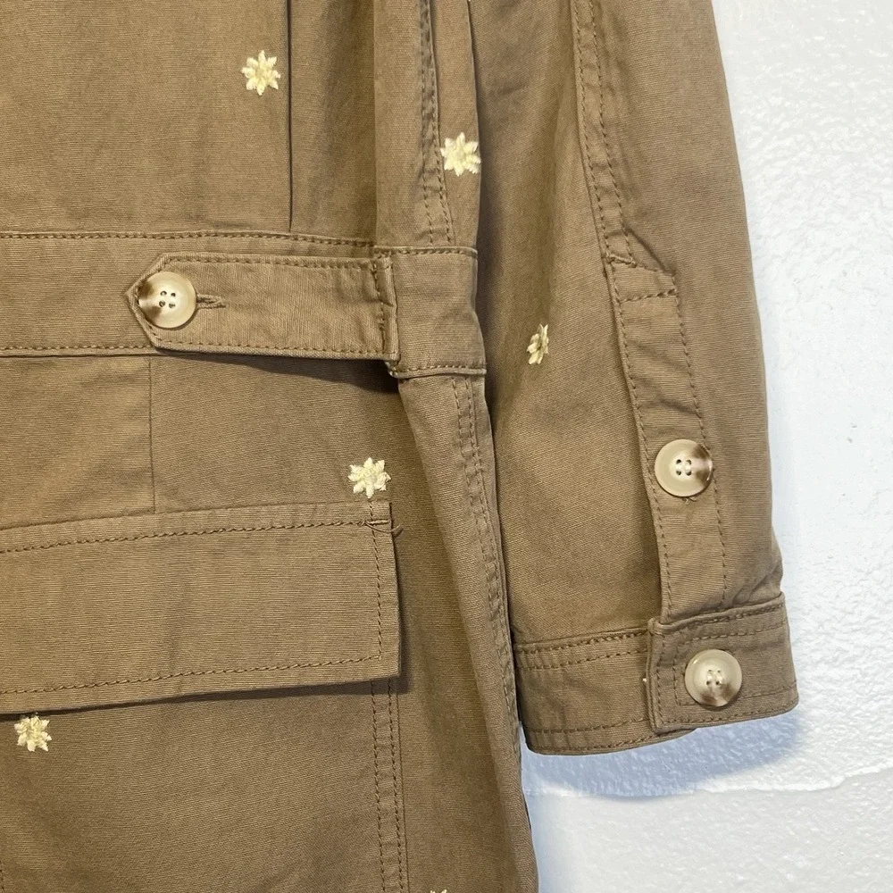 Driftwood X Free People Dizzy Daisy Coveralls Jumpsuit‎ Sz L Cotton Embroidered